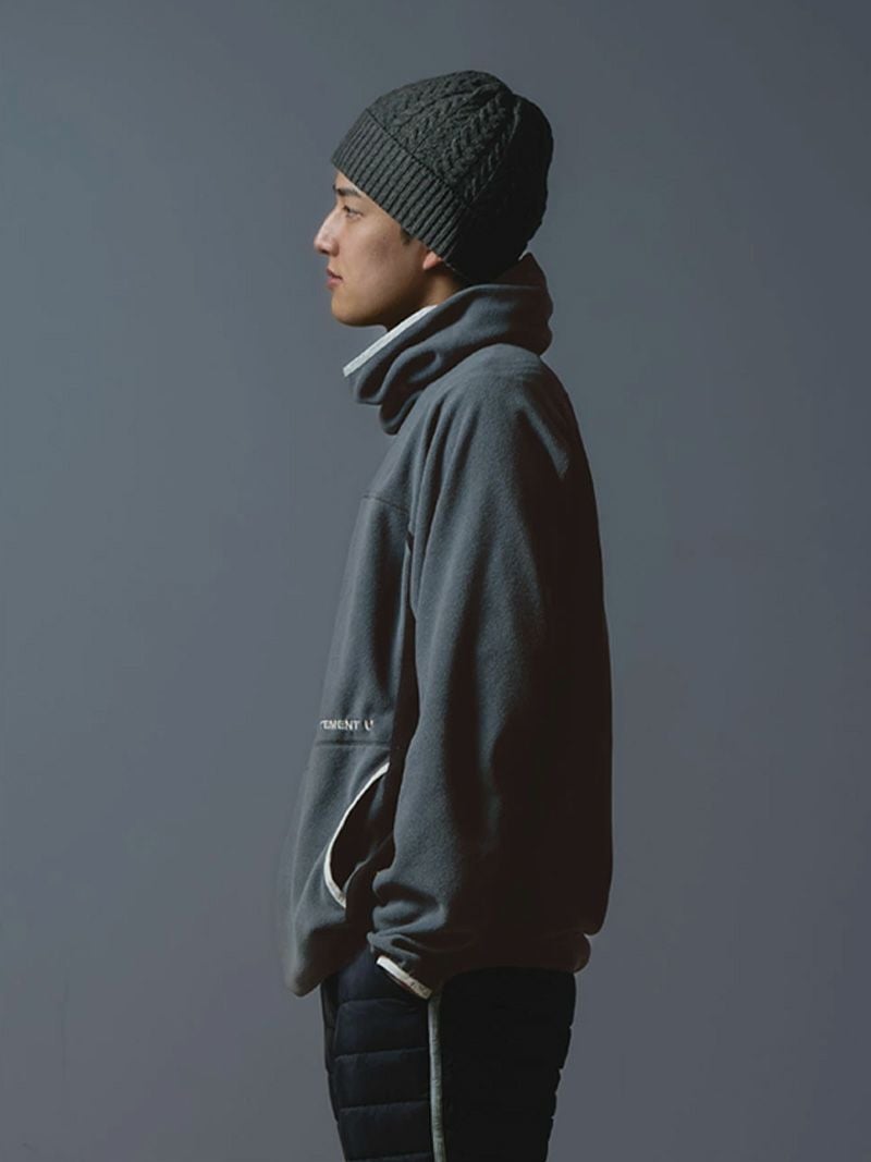 Fleece High Neck Hoodie