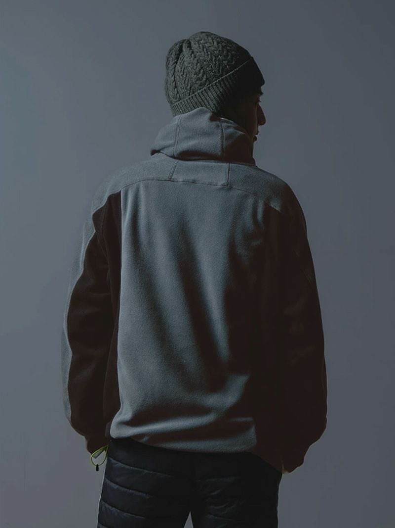 Fleece High Neck Hoodie