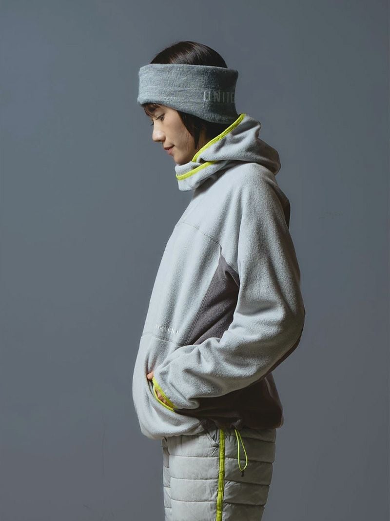 Fleece High Neck Hoodie